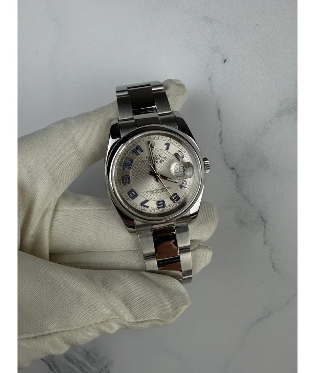 ROLEX Серебряные металлические часы, фото 2