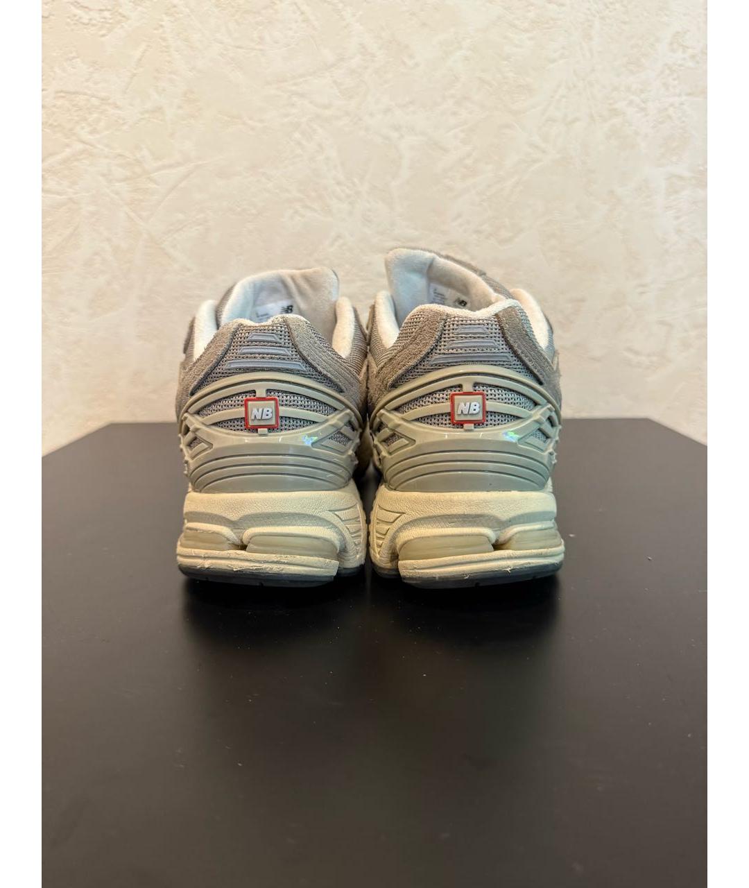 NEW BALANCE Серые замшевые низкие кроссовки / кеды, фото 3