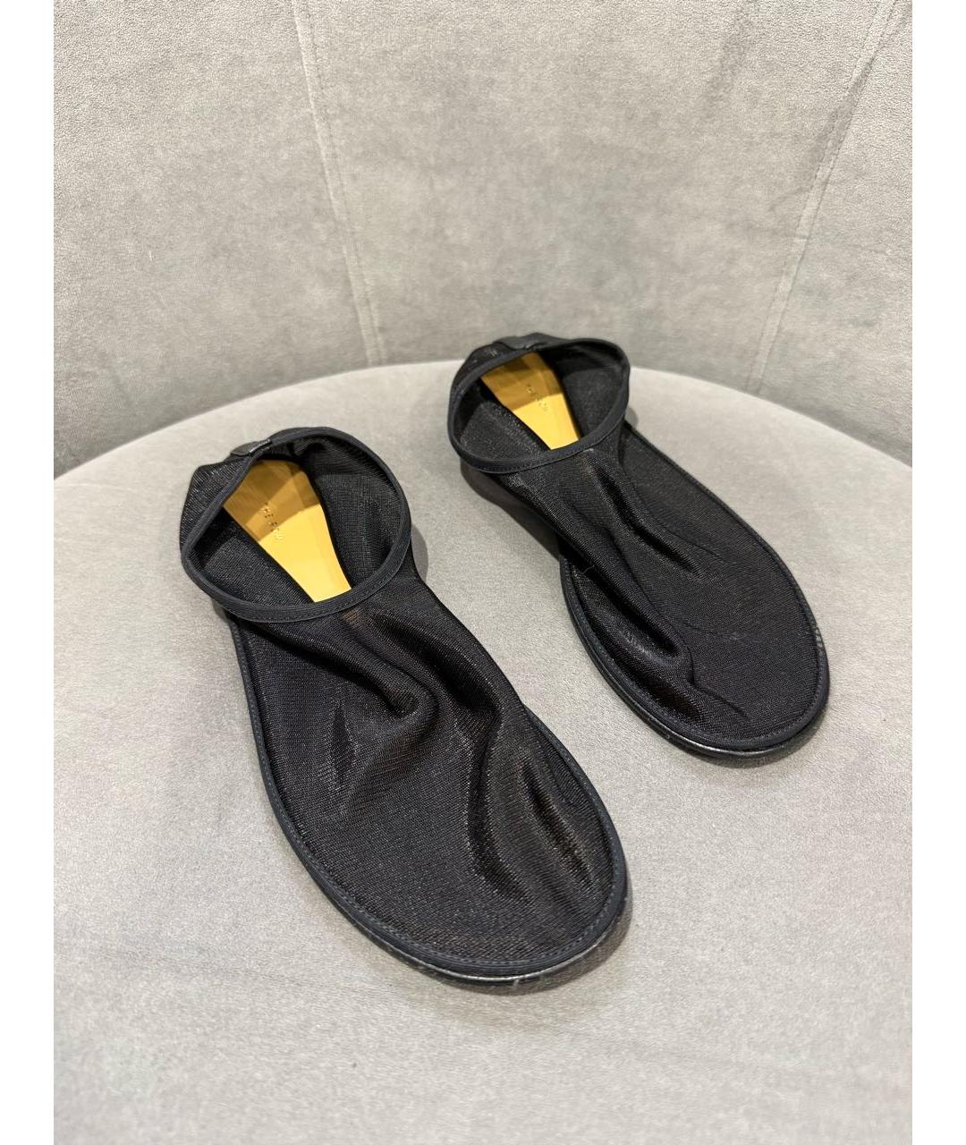 THE ROW Черные текстильные балетки, фото 2