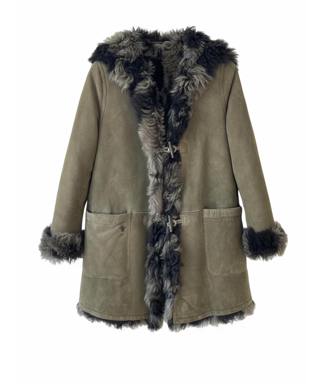 CHRISTIAN DIOR Хаки дубленка, фото 1