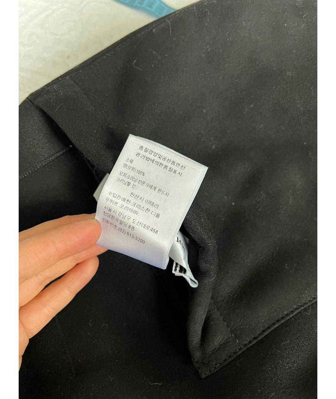 CHRISTIAN DIOR Черная дубленка, фото 6