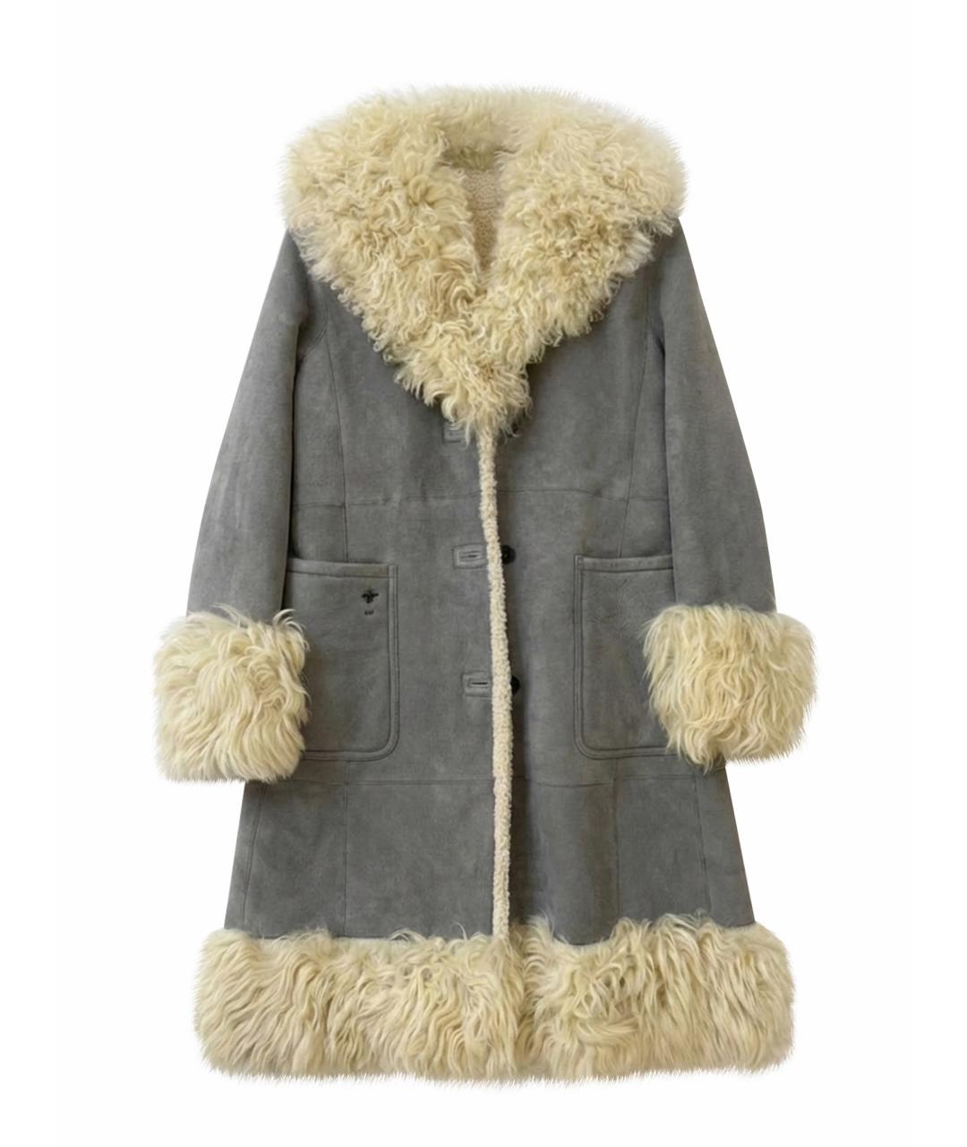 CHRISTIAN DIOR Серая дубленка, фото 1