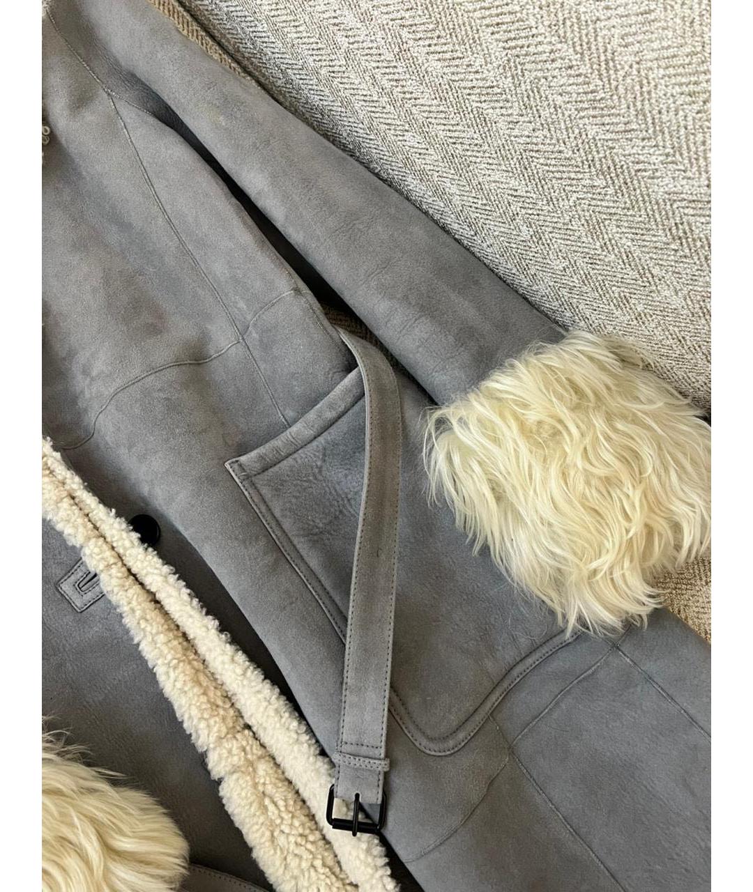 CHRISTIAN DIOR Серая дубленка, фото 3