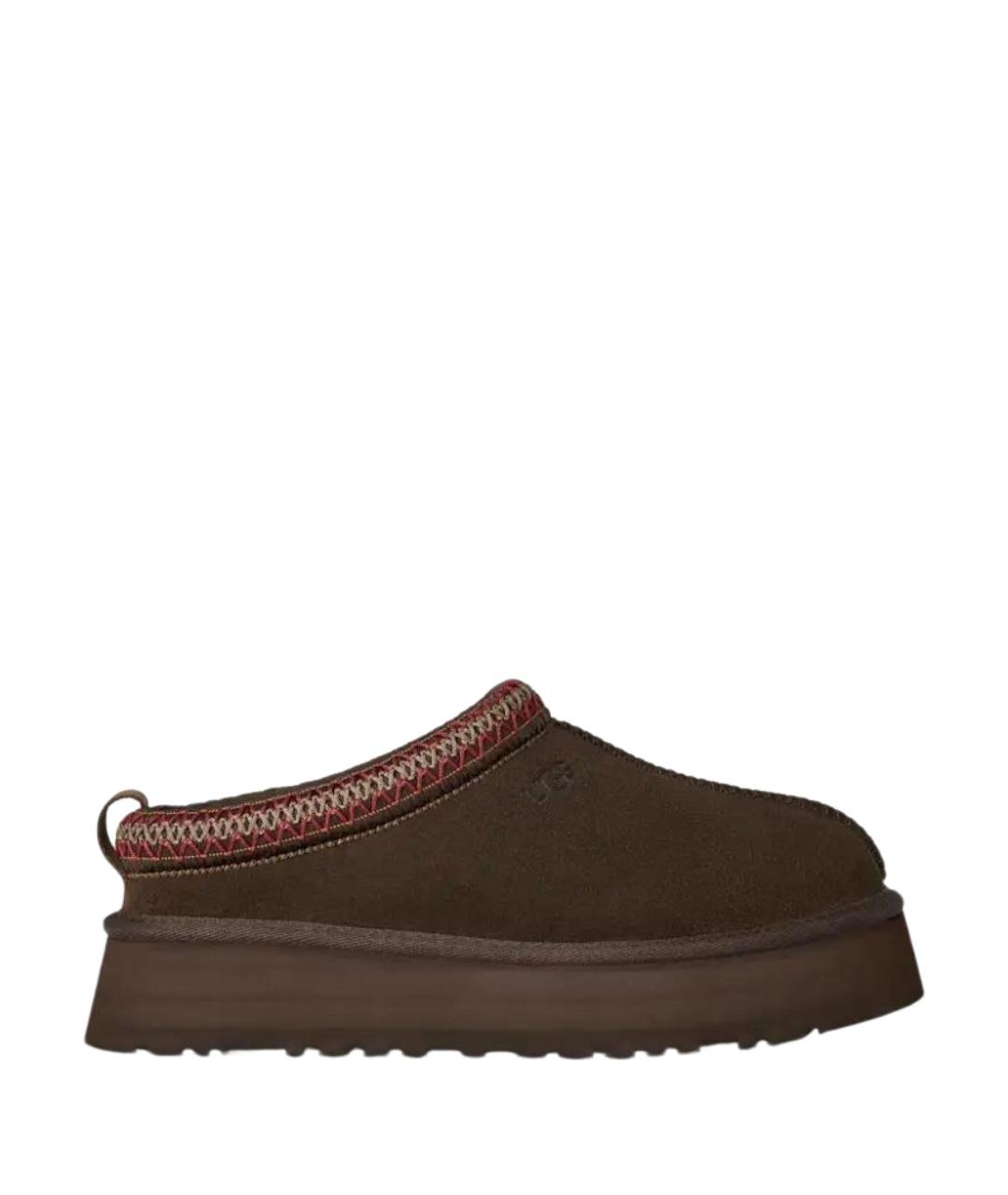 UGG AUSTRALIA Коричневые замшевые сабо, фото 1