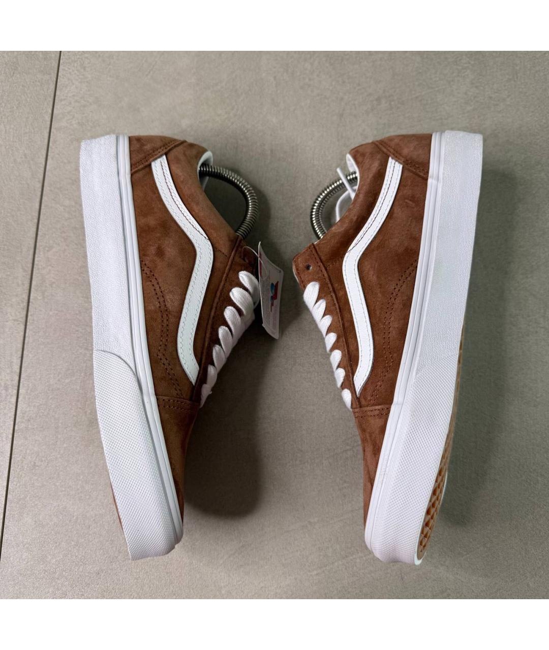 VANS Коричневые замшевые низкие кроссовки / кеды, фото 6