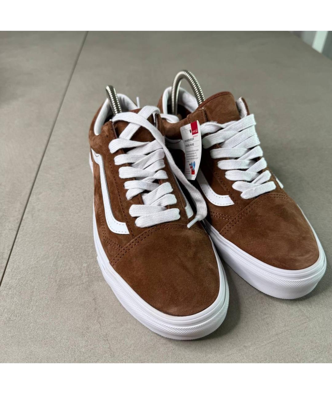 VANS Коричневые замшевые низкие кроссовки / кеды, фото 2