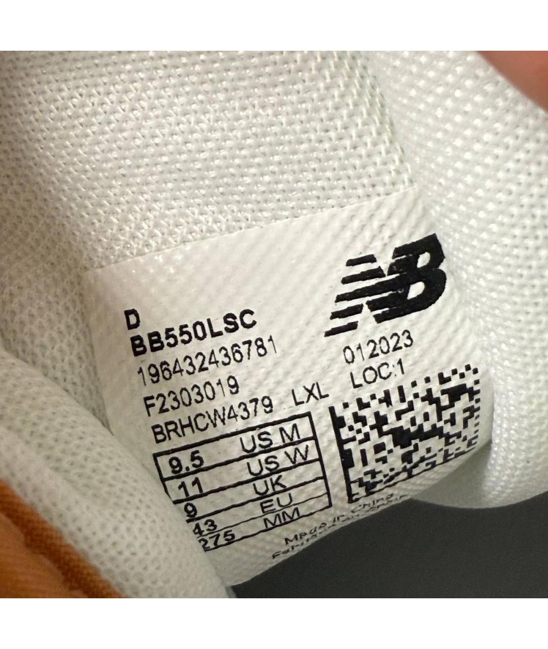 NEW BALANCE Белые кожаные низкие кроссовки / кеды, фото 8