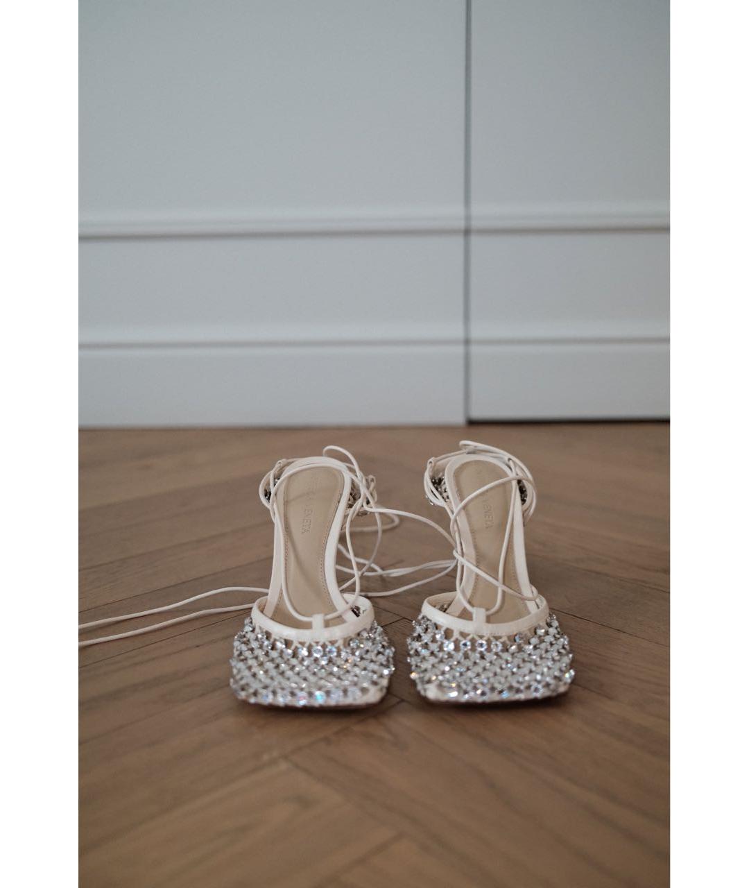 BOTTEGA VENETA Бежевые кожаные туфли, фото 2