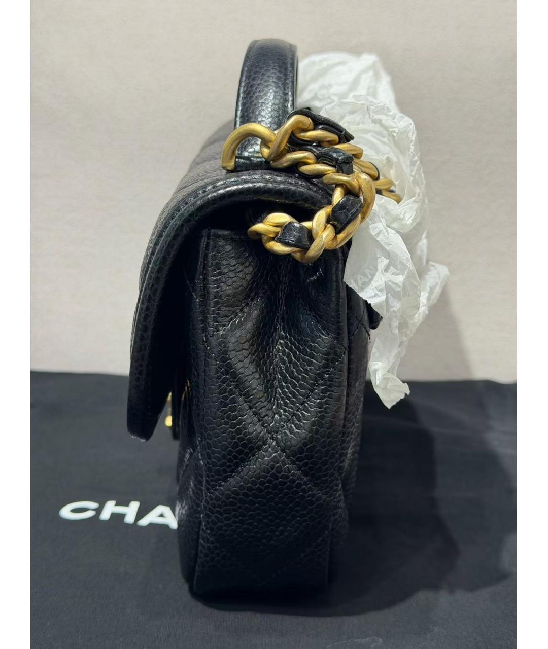 CHANEL Черная кожаная сумка через плечо, фото 3