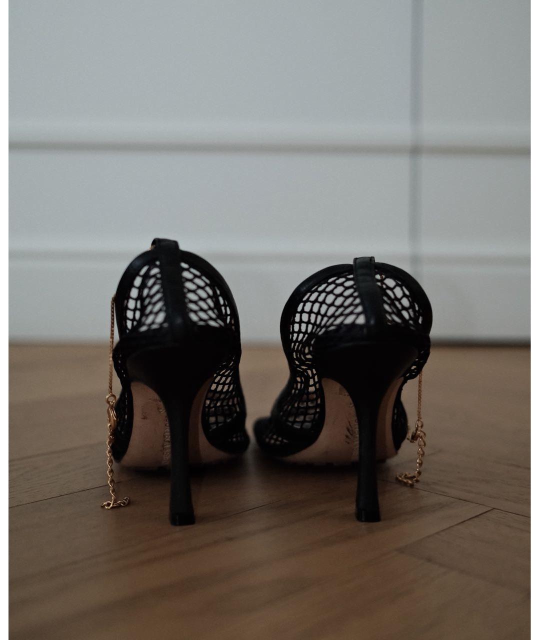 BOTTEGA VENETA Черные кожаные туфли, фото 4