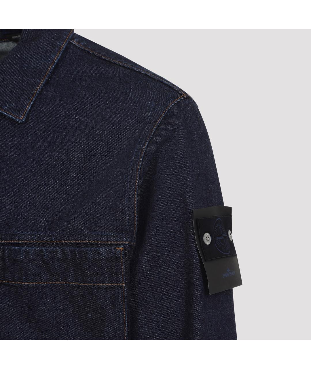 STONE ISLAND Синяя деним куртка, фото 5