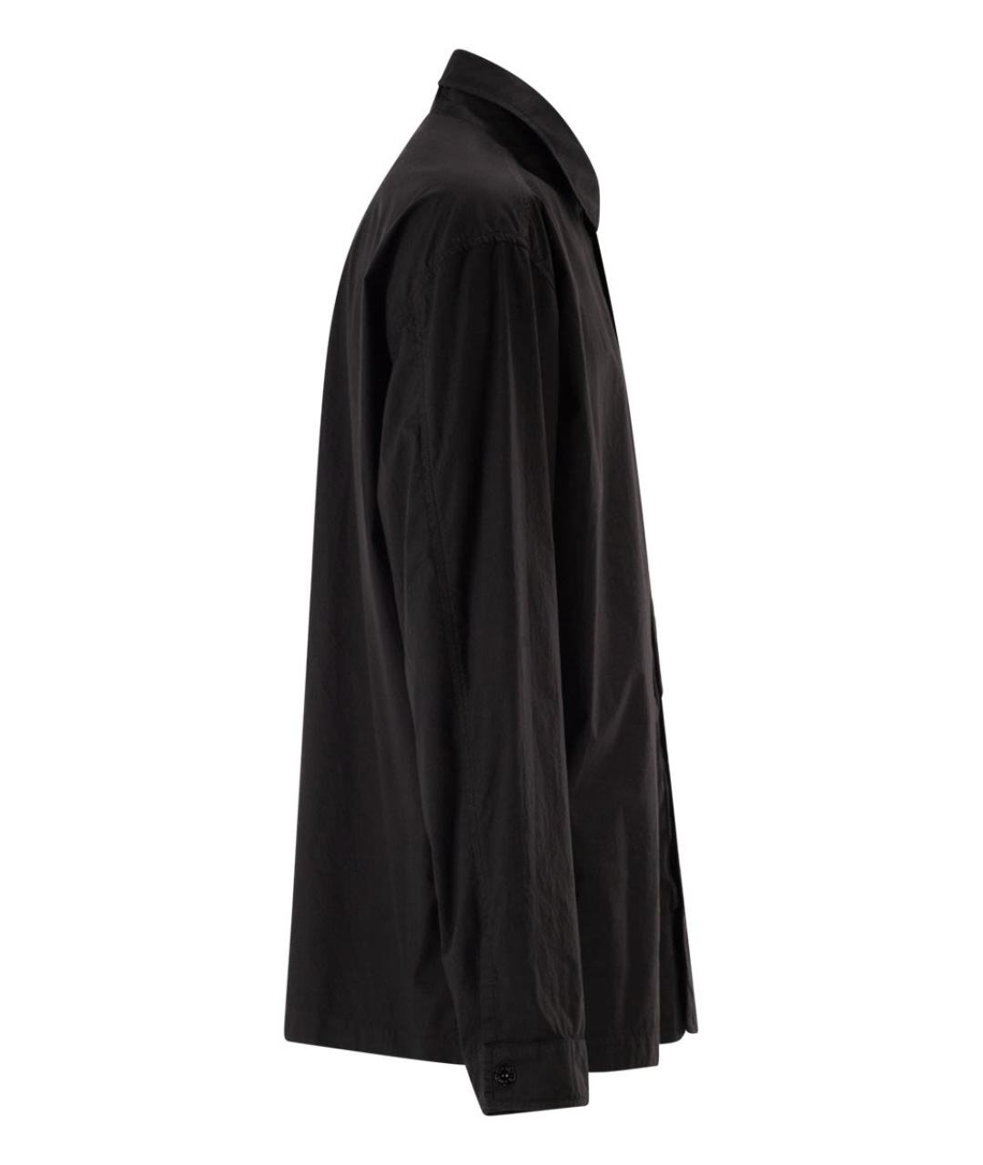 STONE ISLAND Черная хлопковая кэжуал рубашка, фото 3