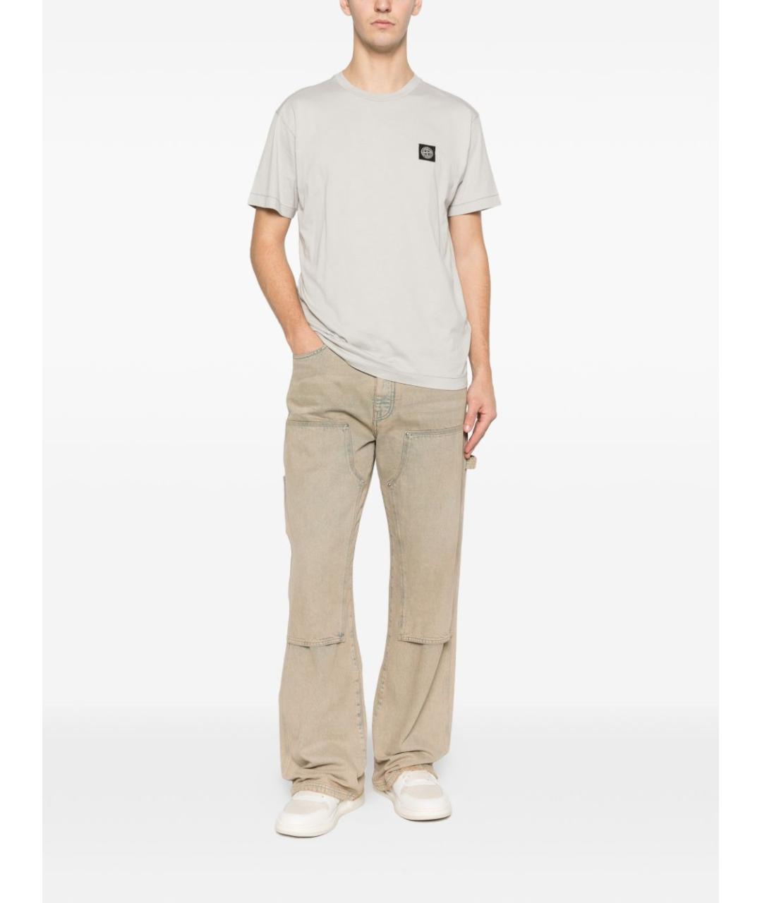 STONE ISLAND Хлопковая футболка, фото 5