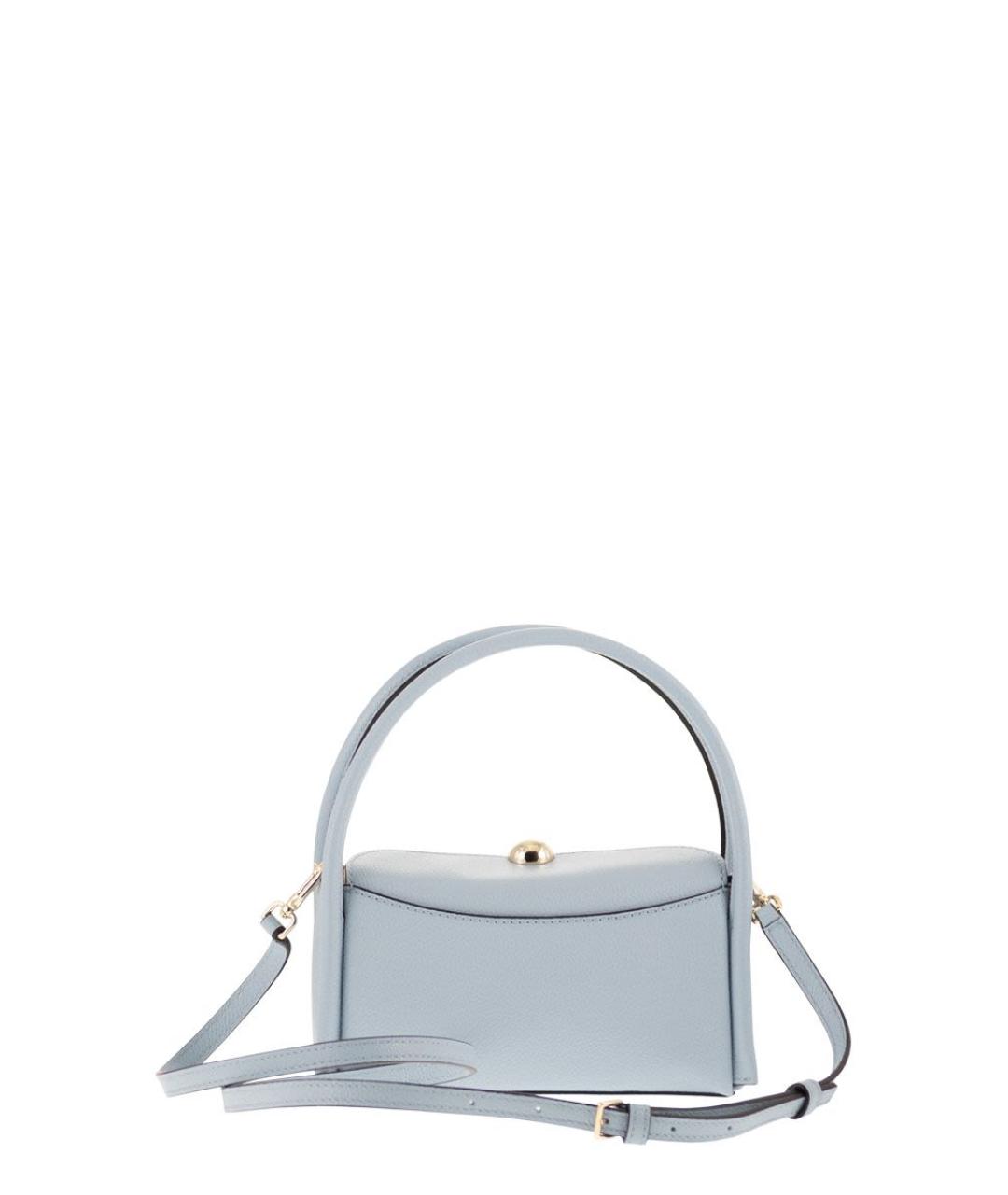 FURLA Голубая кожаная сумка через плечо, фото 5