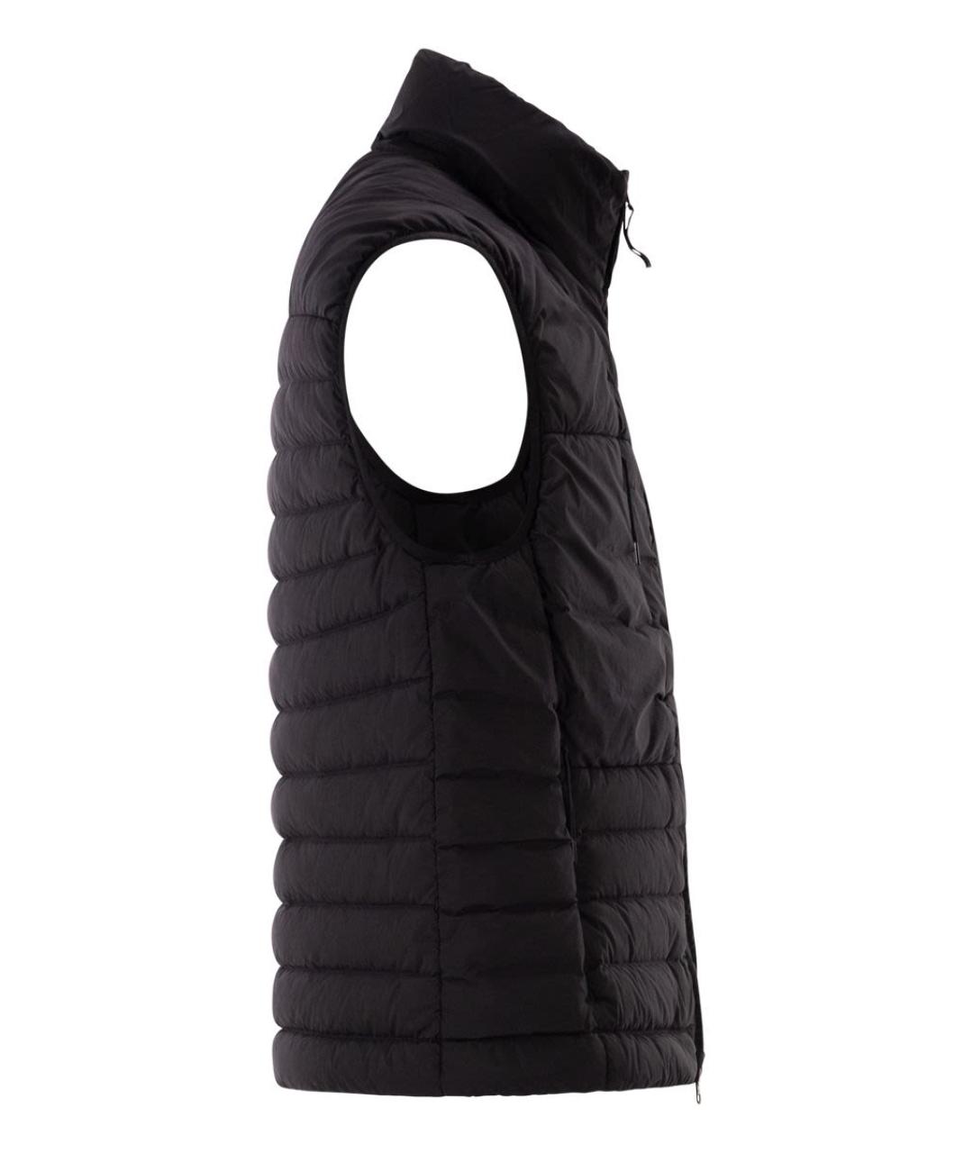 STONE ISLAND Черный полиамидовый жилет, фото 3