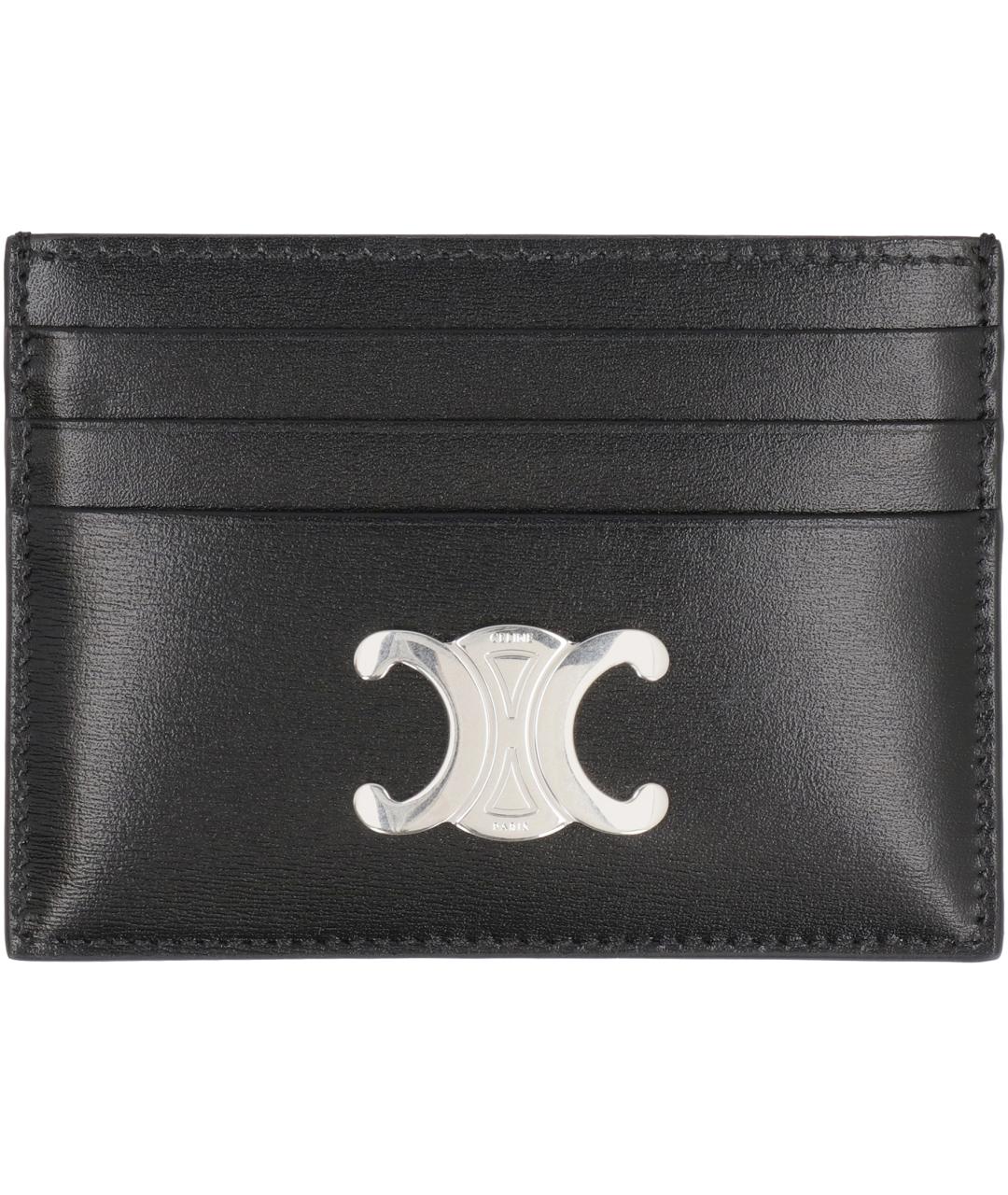 CELINE Черный кожаный кардхолдер, фото 2