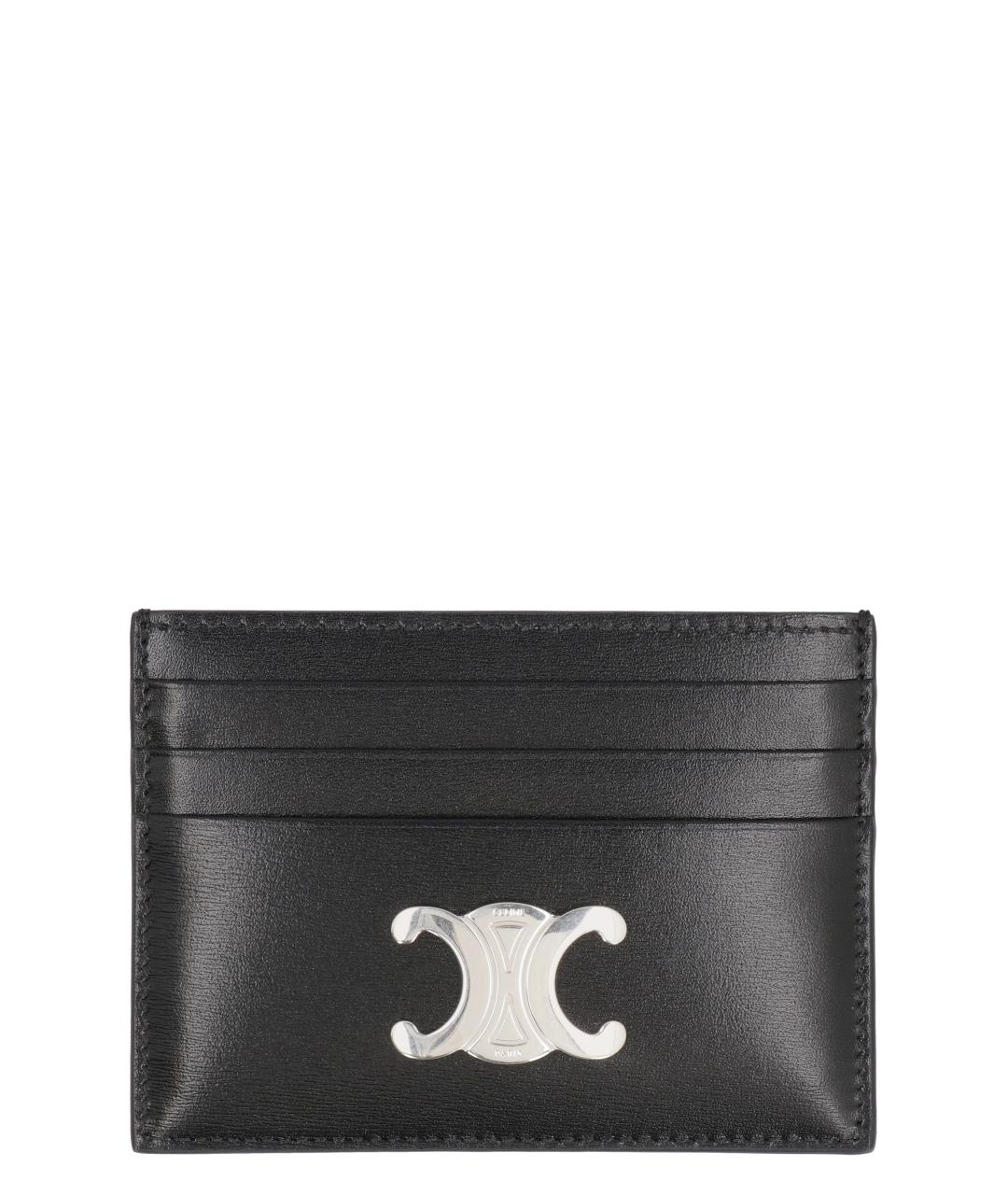 CELINE Черный кожаный кардхолдер, фото 1
