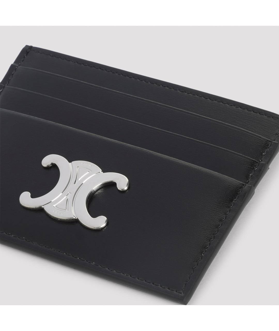 CELINE Черный кожаный кардхолдер, фото 4