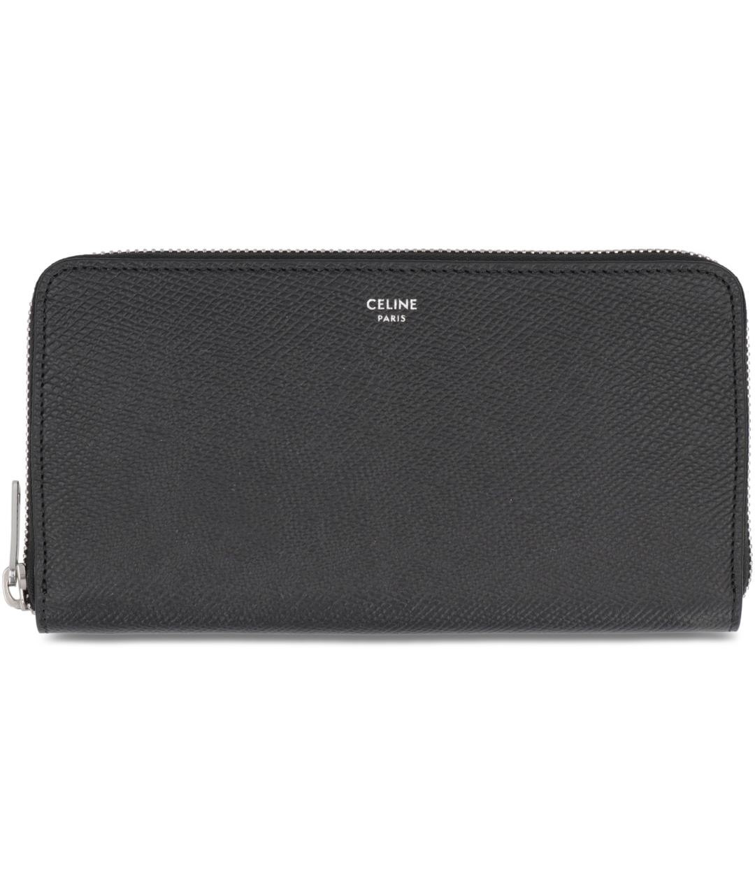 CELINE Черный кожаный кошелек, фото 2