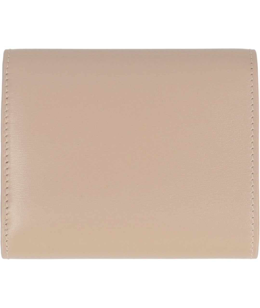 CELINE Бежевый кожаный кошелек, фото 3