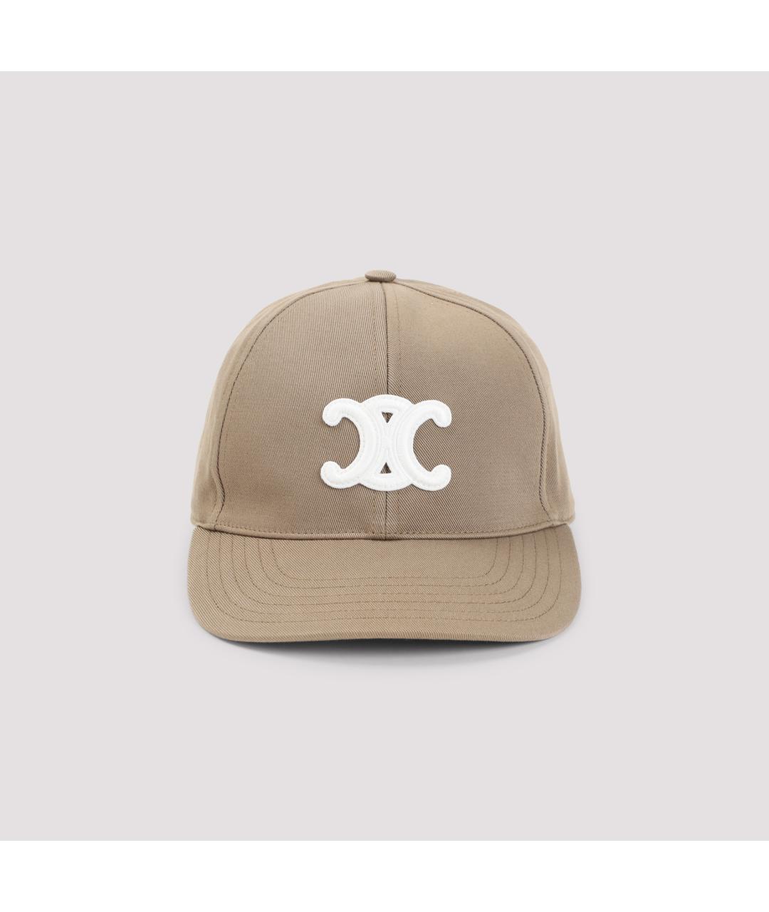 CELINE Бежевая хлопковая кепка, фото 2