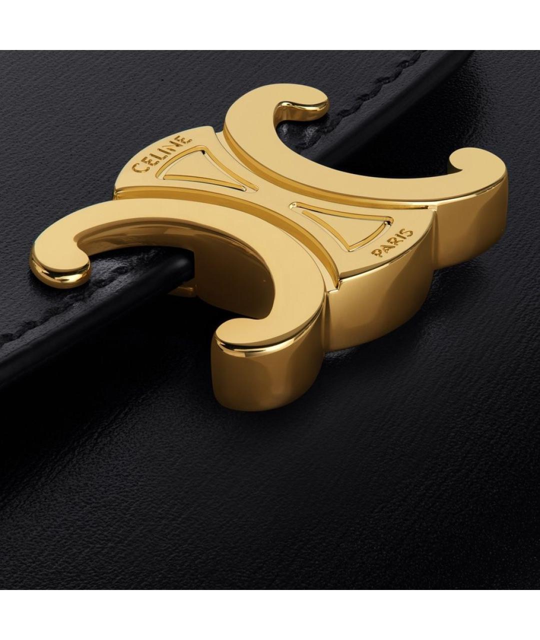 CELINE Черный кожаный кошелек, фото 5