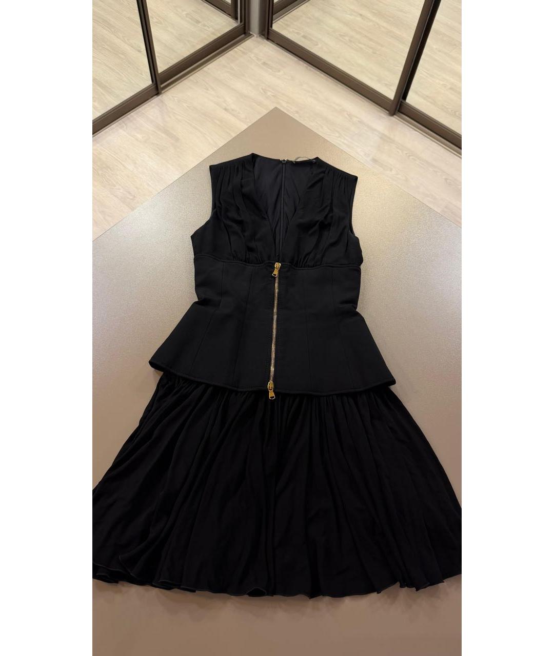 ALEXANDER MCQUEEN Черное коктейльное платье, фото 2