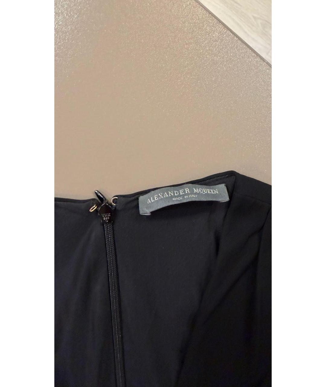 ALEXANDER MCQUEEN Черное коктейльное платье, фото 5