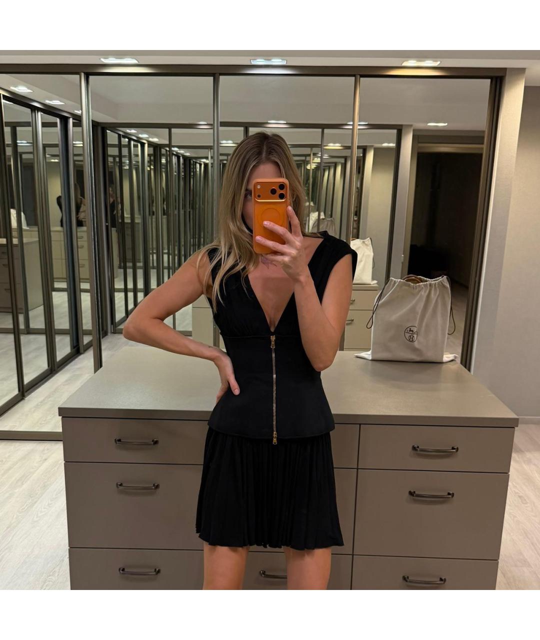 ALEXANDER MCQUEEN Черное коктейльное платье, фото 7