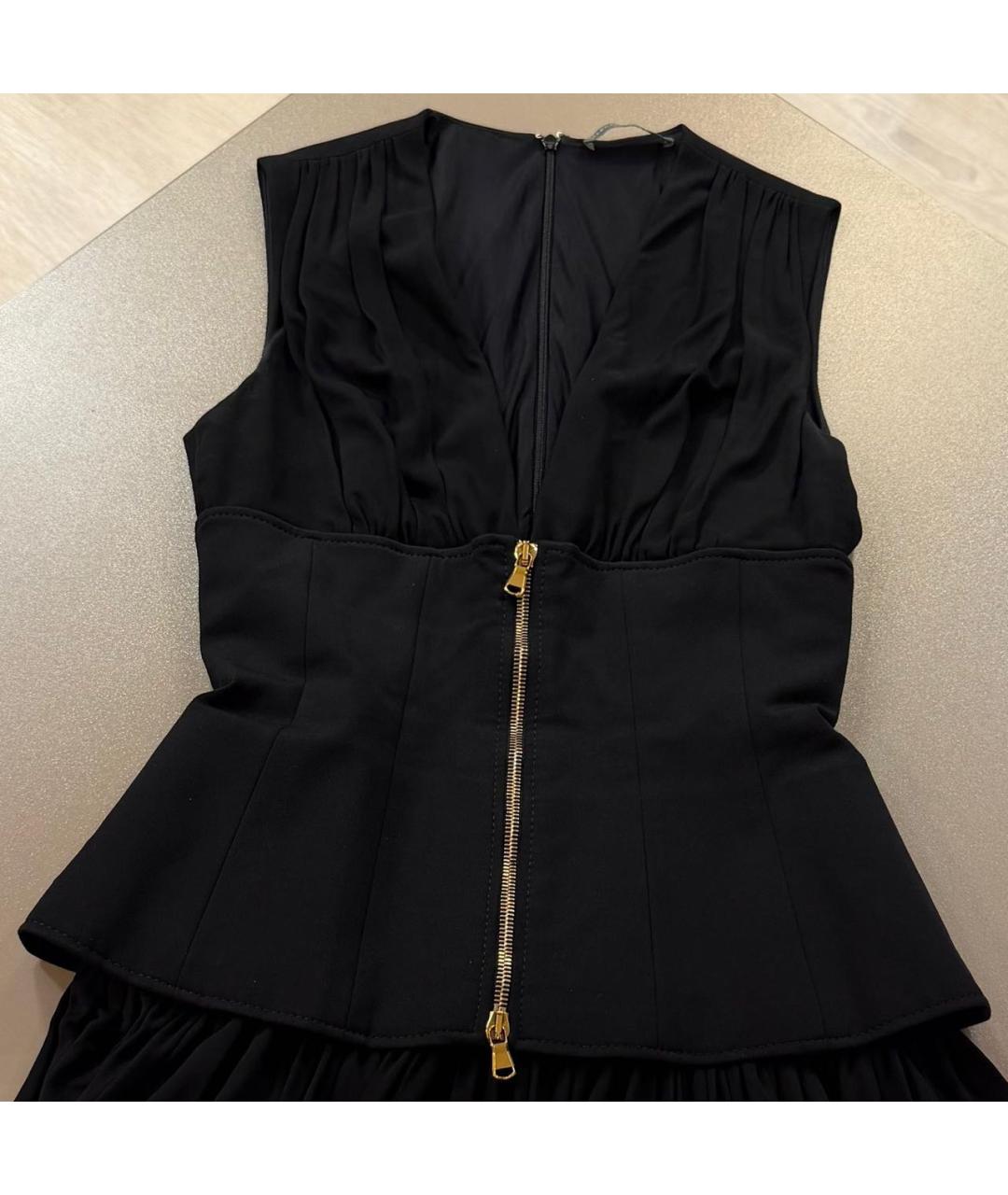 ALEXANDER MCQUEEN Черное коктейльное платье, фото 4