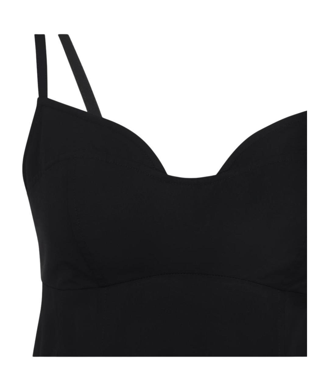 CO Черное хлопковое повседневное платье, фото 3