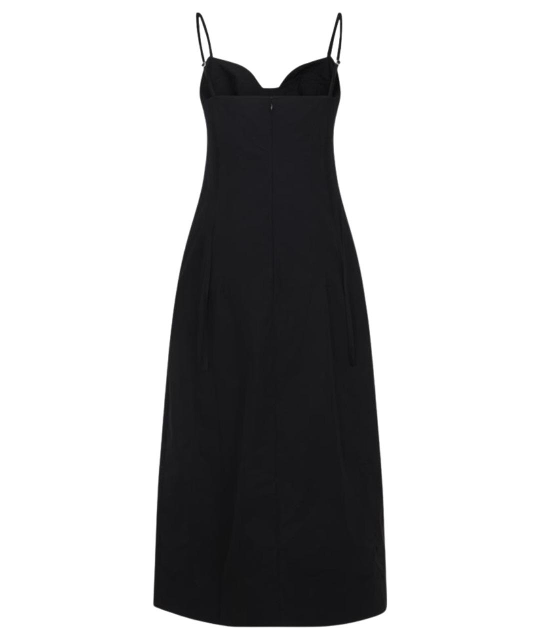 CO Черное хлопковое повседневное платье, фото 2