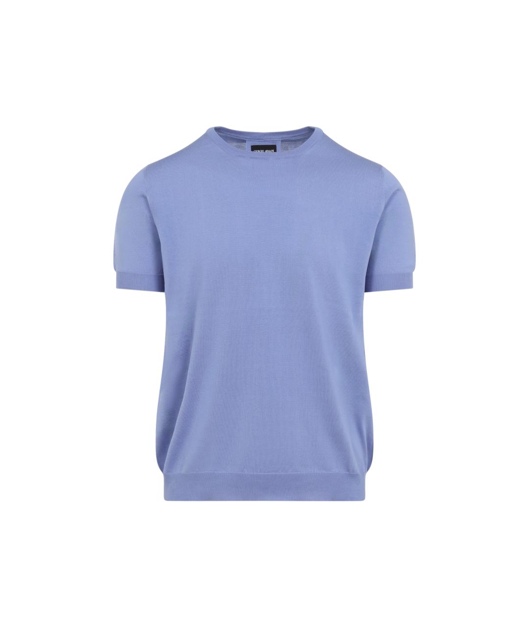 GIORGIO ARMANI Фиолетовый шелковый джемпер / свитер, фото 1