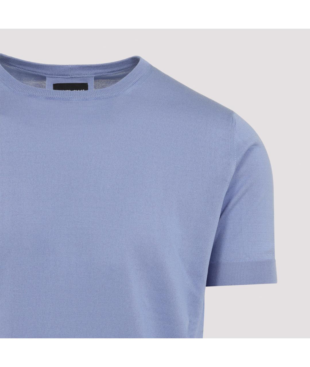 GIORGIO ARMANI Фиолетовый шелковый джемпер / свитер, фото 5