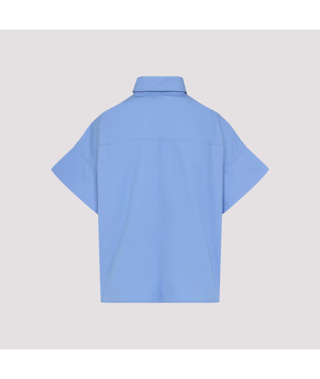 CO Голубая хлопковая рубашка, фото 4