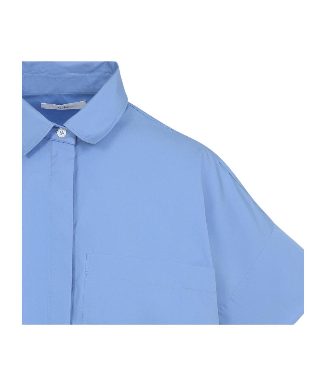 CO Голубая хлопковая рубашка, фото 3