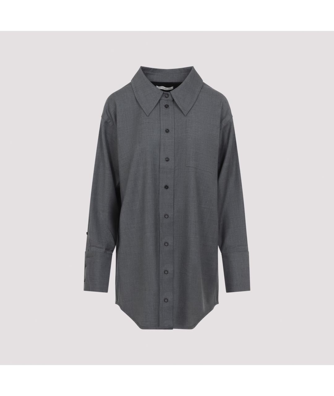CO Серая шерстяная рубашка, фото 3
