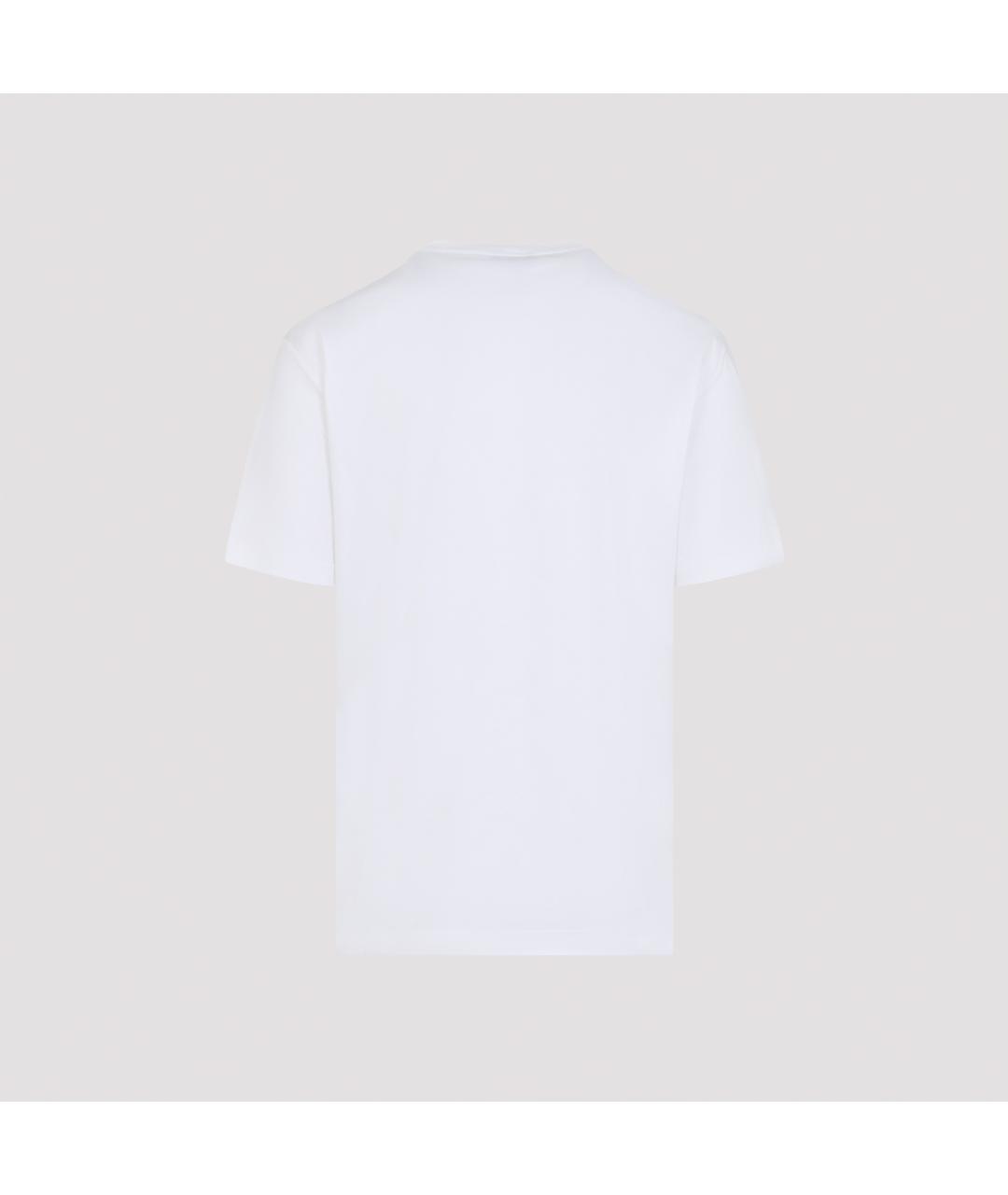 GIORGIO ARMANI Белая хлопковая футболка, фото 4