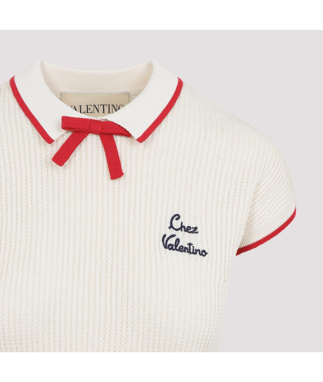 VALENTINO Бежевый хлопковый джемпер / свитер, фото 5