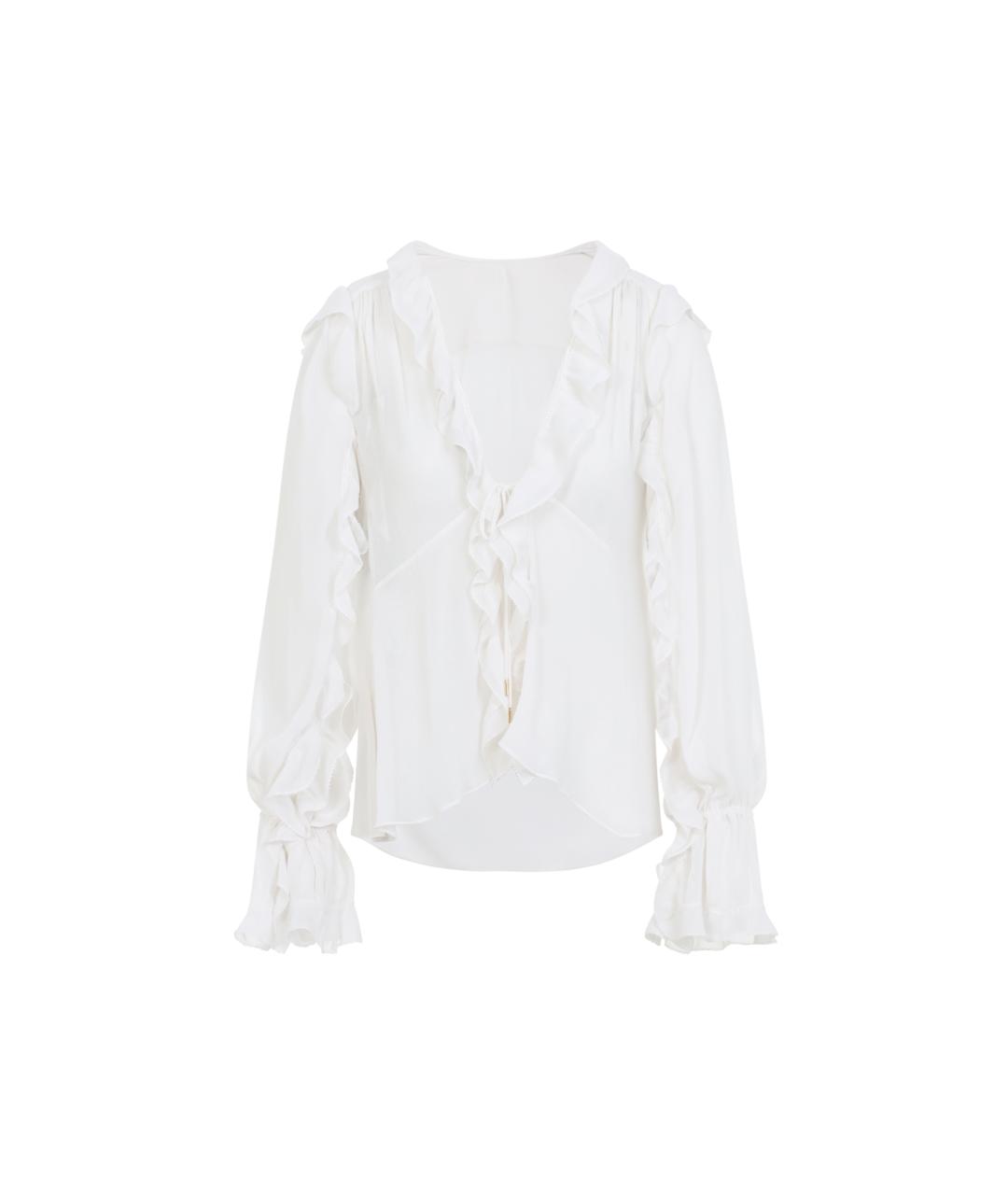 ALBERTA FERRETTI Бежевая синтетическая блузы, фото 1