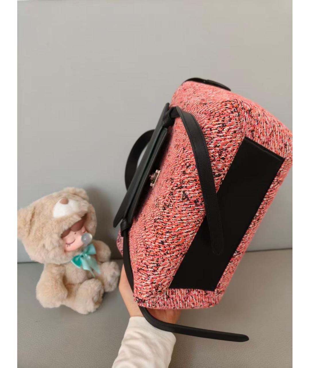 CELINE Мульти твидовая сумка с короткими ручками, фото 2