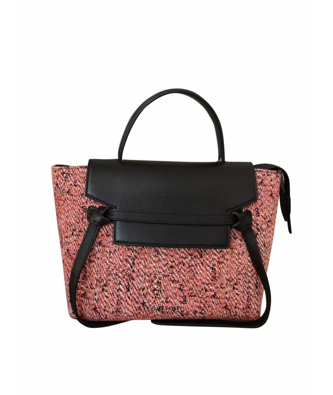 CELINE Мульти твидовая сумка с короткими ручками, фото 1
