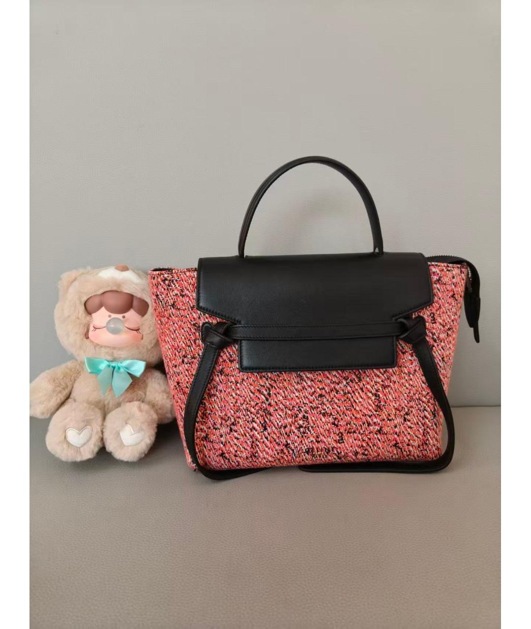 CELINE Мульти твидовая сумка с короткими ручками, фото 3