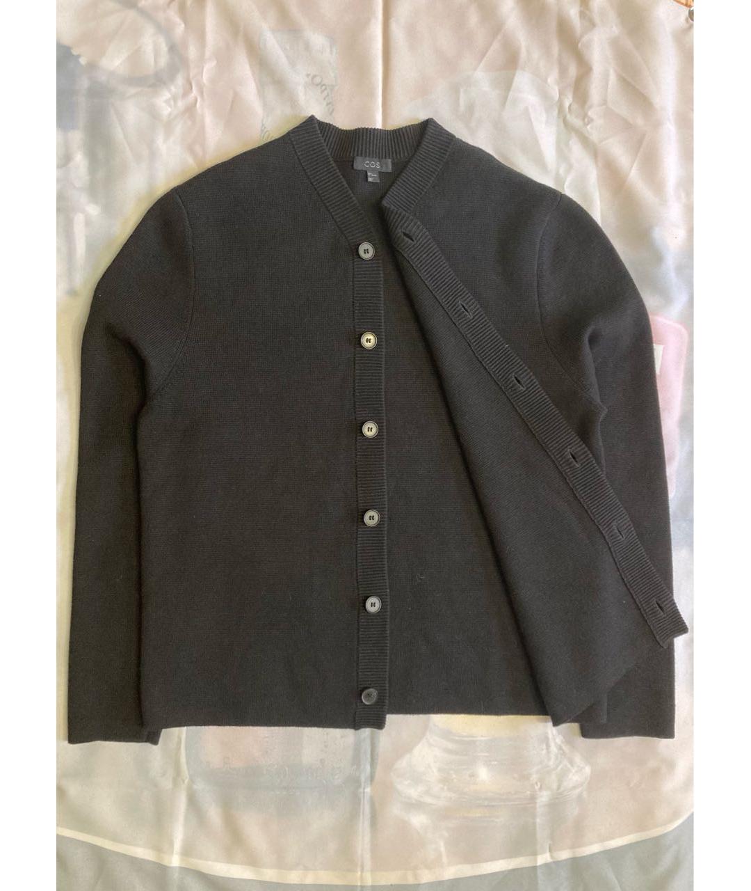 COS Черный шерстяной кардиган, фото 4