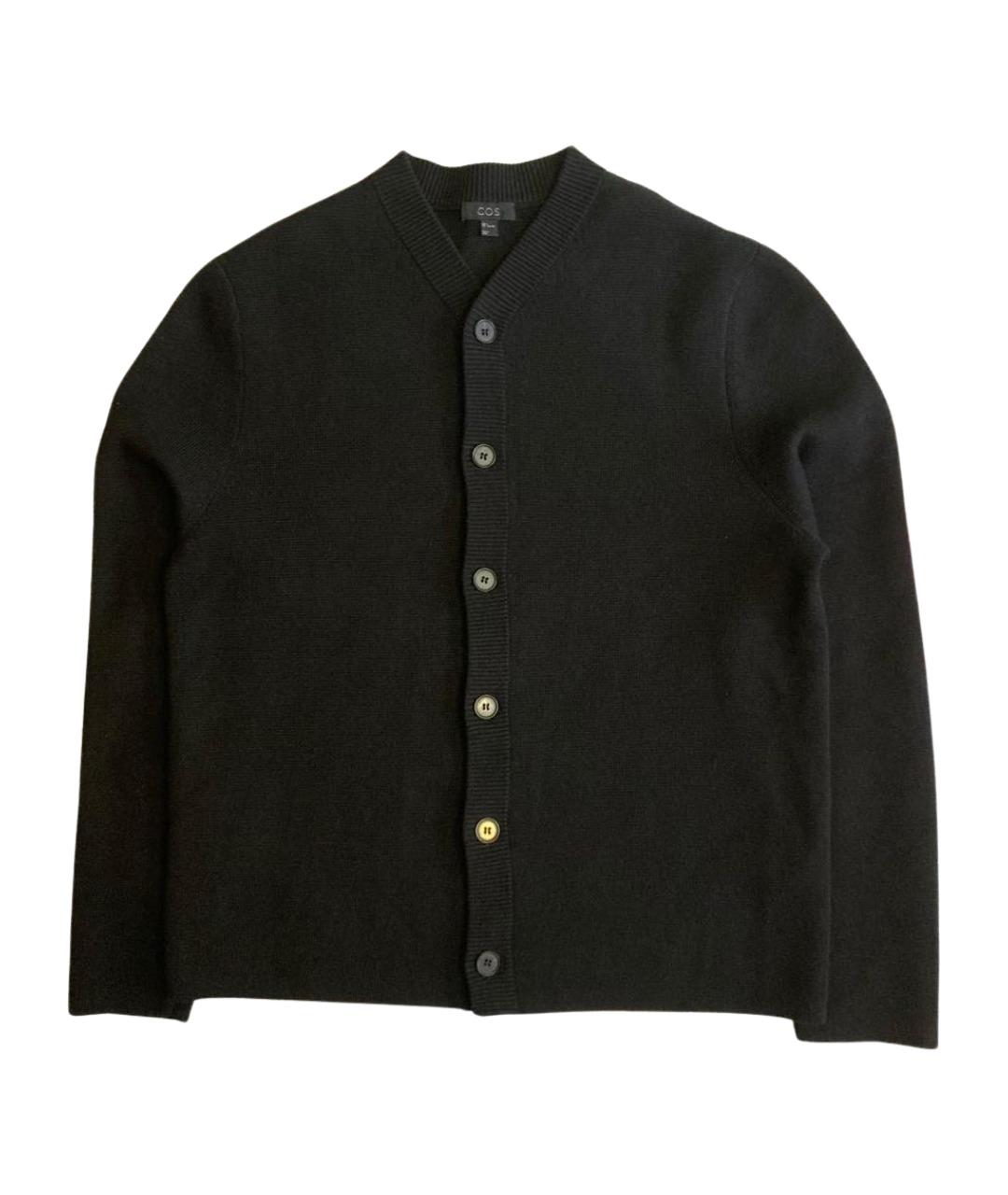 COS Черный шерстяной кардиган, фото 1