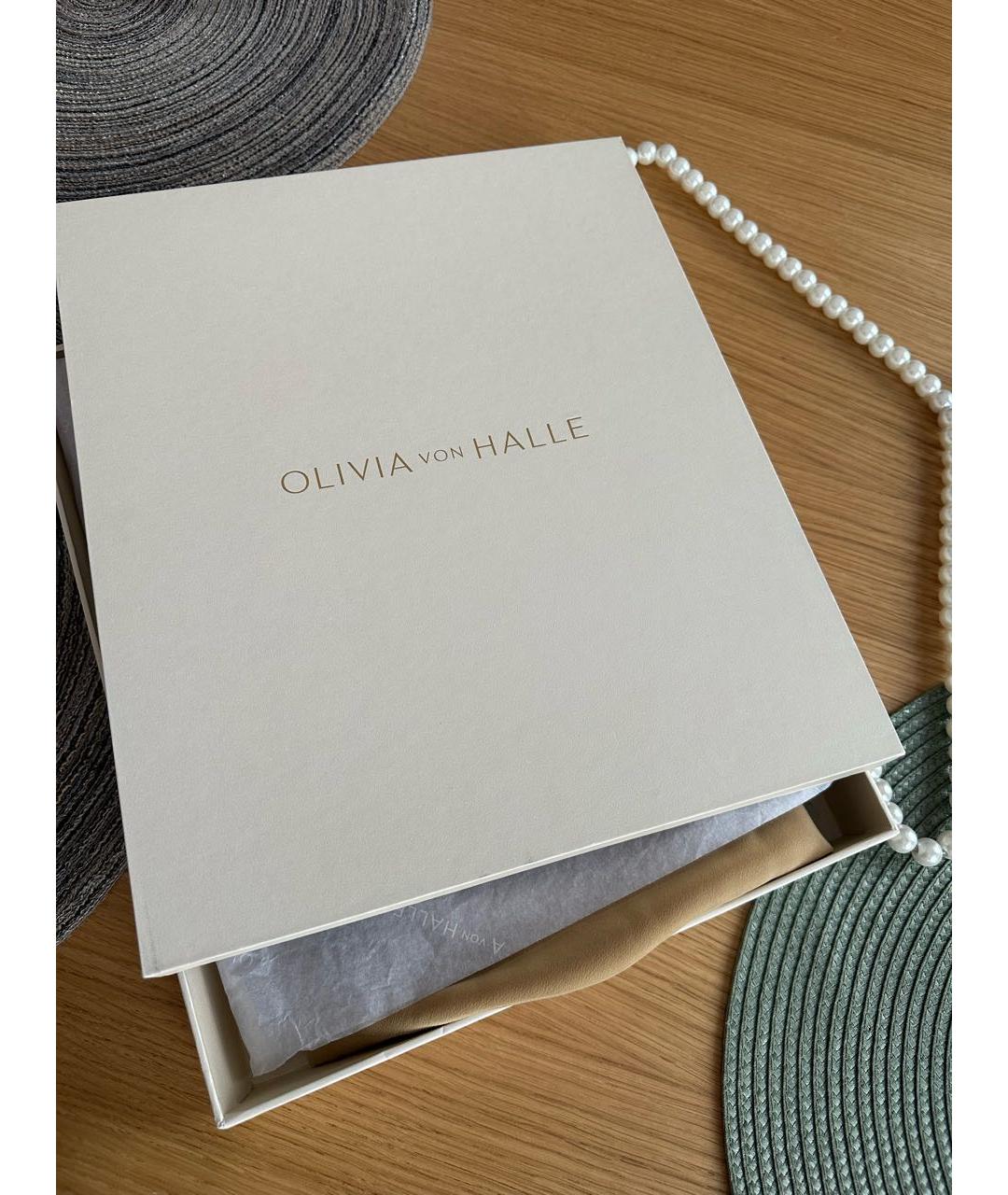 OLIVIA VON HALLE Горчичное шелковое коктейльное платье, фото 7