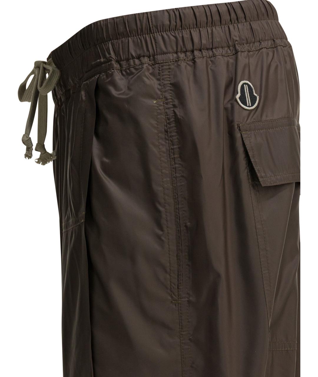 RICK OWENS Коричневые полиэстеровые шорты, фото 4