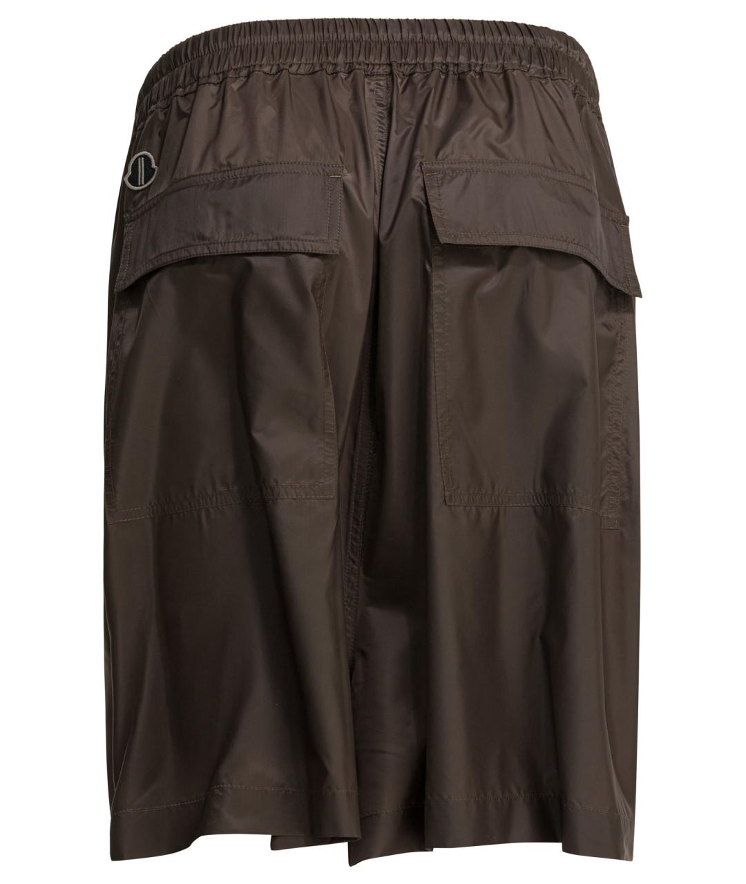 RICK OWENS Коричневые полиэстеровые шорты, фото 2