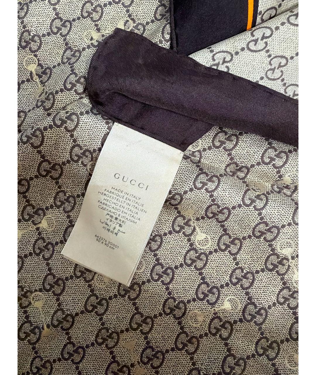 GUCCI Мульти шелковый платок, фото 3