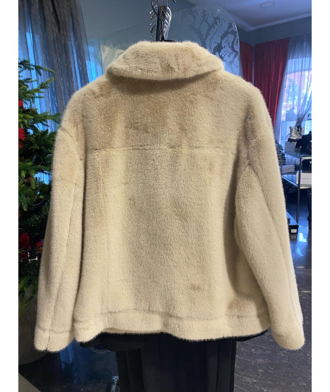 SEVENTY Бежевая шуба, фото 3